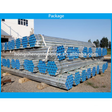 ERW hot dip galvanized steel pipes tubes manufacturer